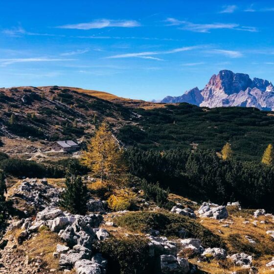 Berglandschaft in der Südtirol bei perfekten Wetter